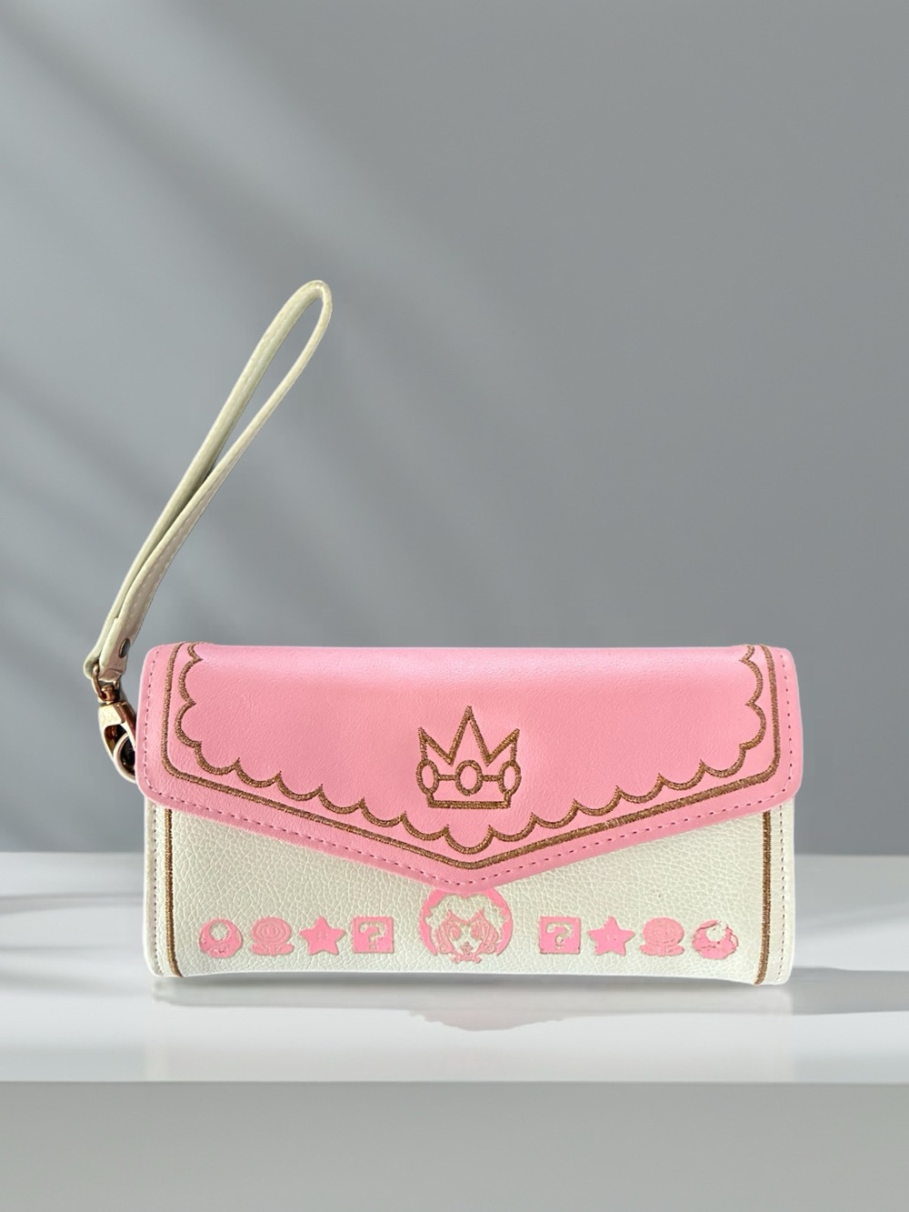 Nintendo Pink and Cream Wallet Wristlet